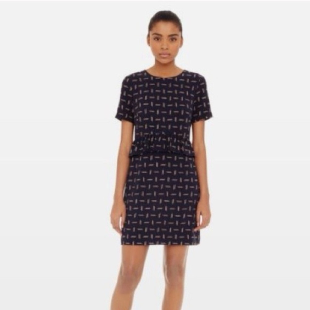 NWT Club Monaco Bridette Matchstick Shift Peplum Dress